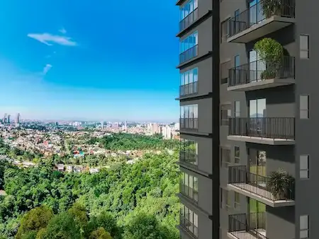 Fachada Bosque Alphagran Torre 2 - Perspectiva Ilustrada